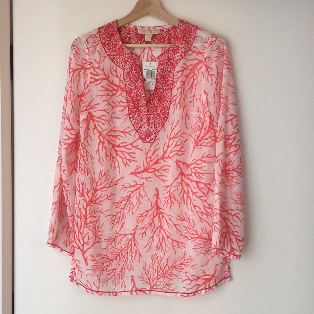 Michael Kors coral tunic